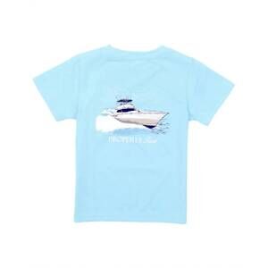 NEW PROPERLY TIED boy's deep sea short sleeve tee in aqua